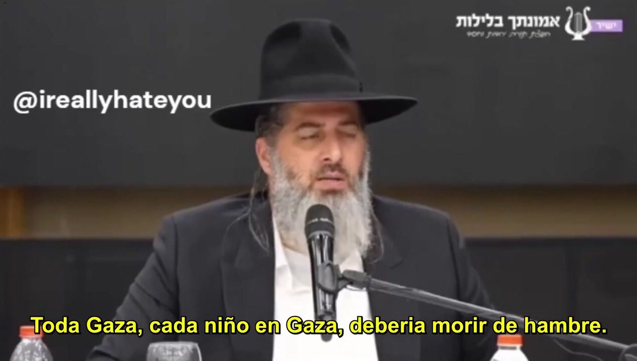 Ronen Shaulov, cionistički rabin: “Svako dijete u Gazi treba umrijeti od gladi. Moramo naučiti što nam Tora govori o Amaleku.”